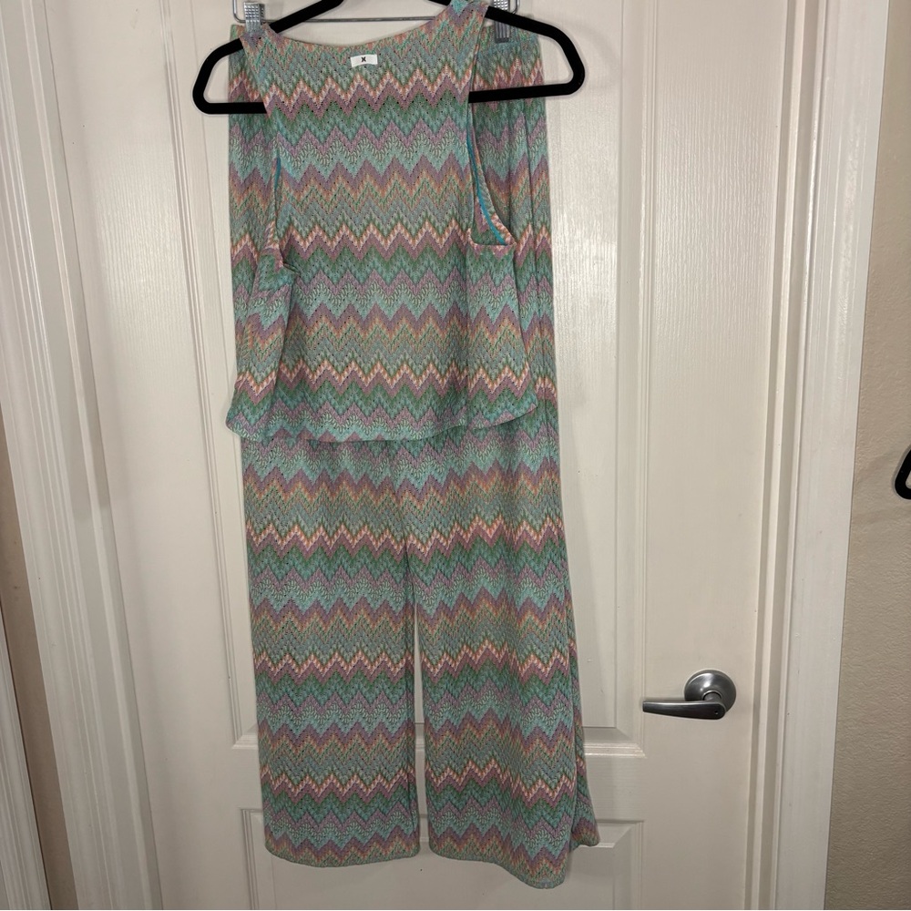 Hurley Multicolor Zigzag Swim Coverup